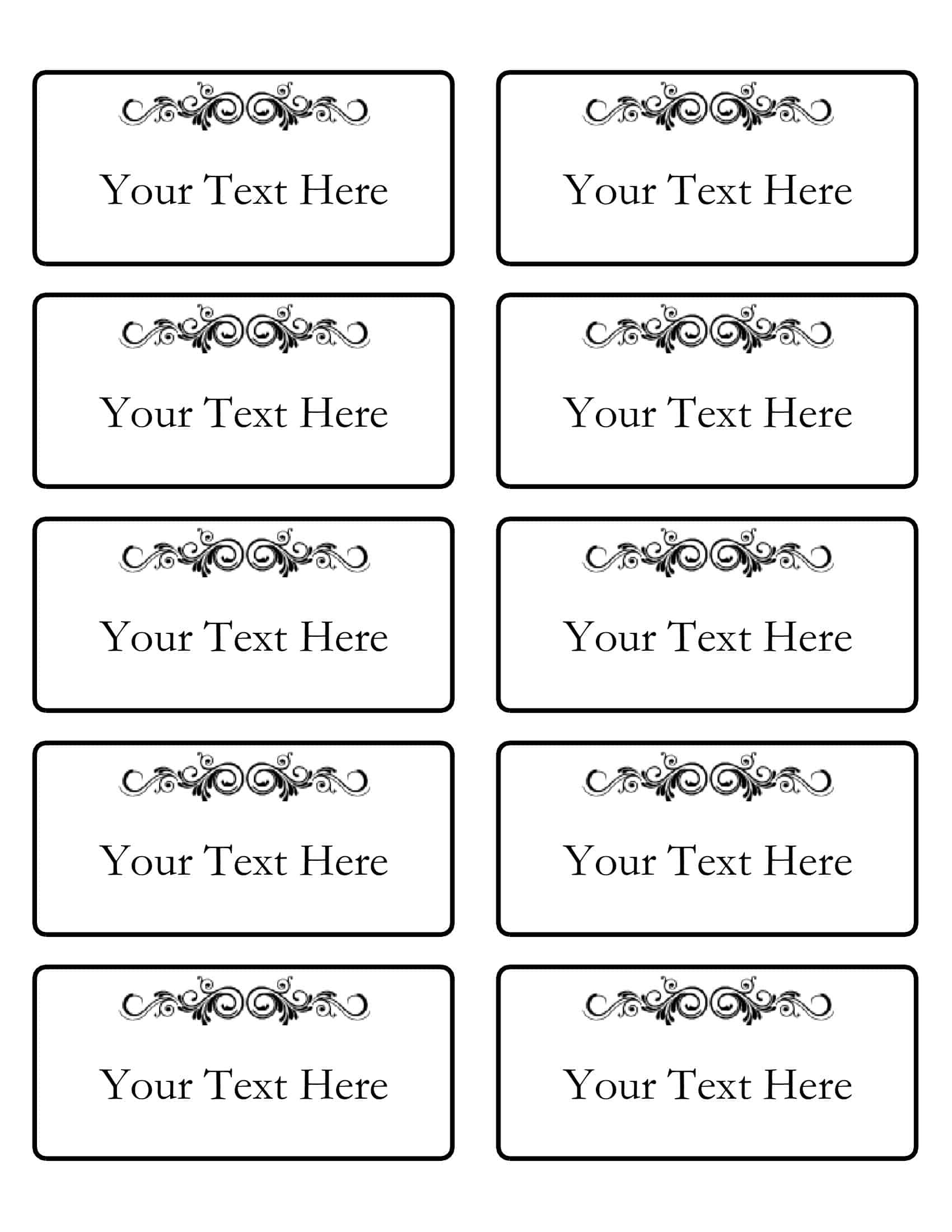 Free Printable Name Tag Templates [Word] With Picture +Ideas