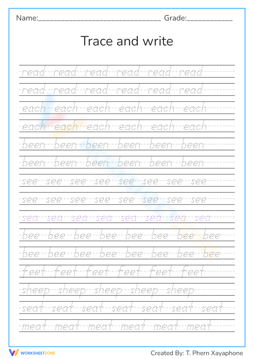 Free Printable Neat Handwriting Practice Sheets For All Ages
