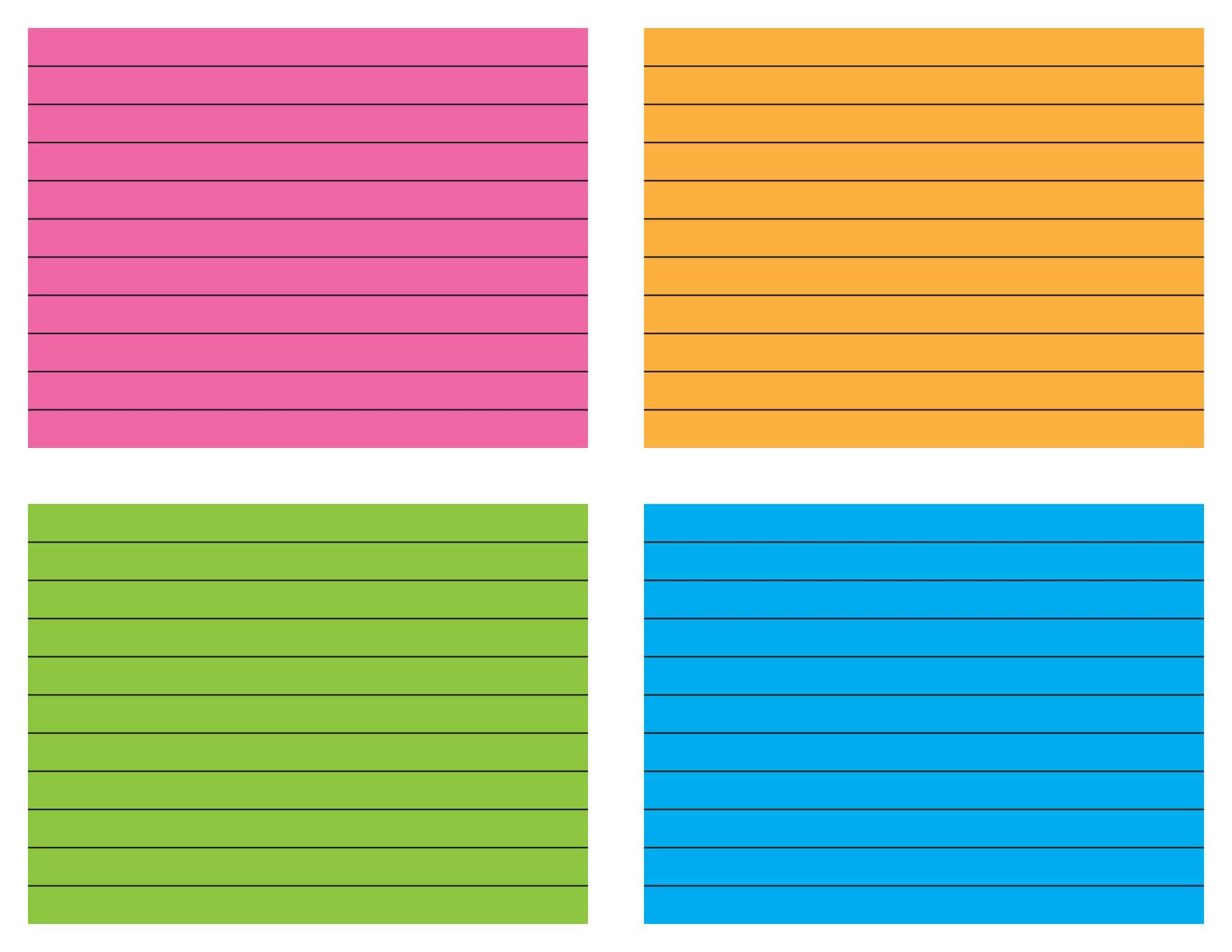 + Free Printable Note Card Templates [Word, PDF]