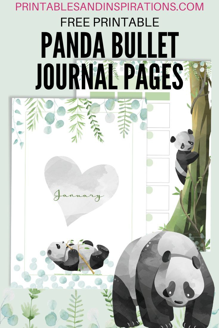 Free Printable Panda Planner PDF - Printables and Inspirations