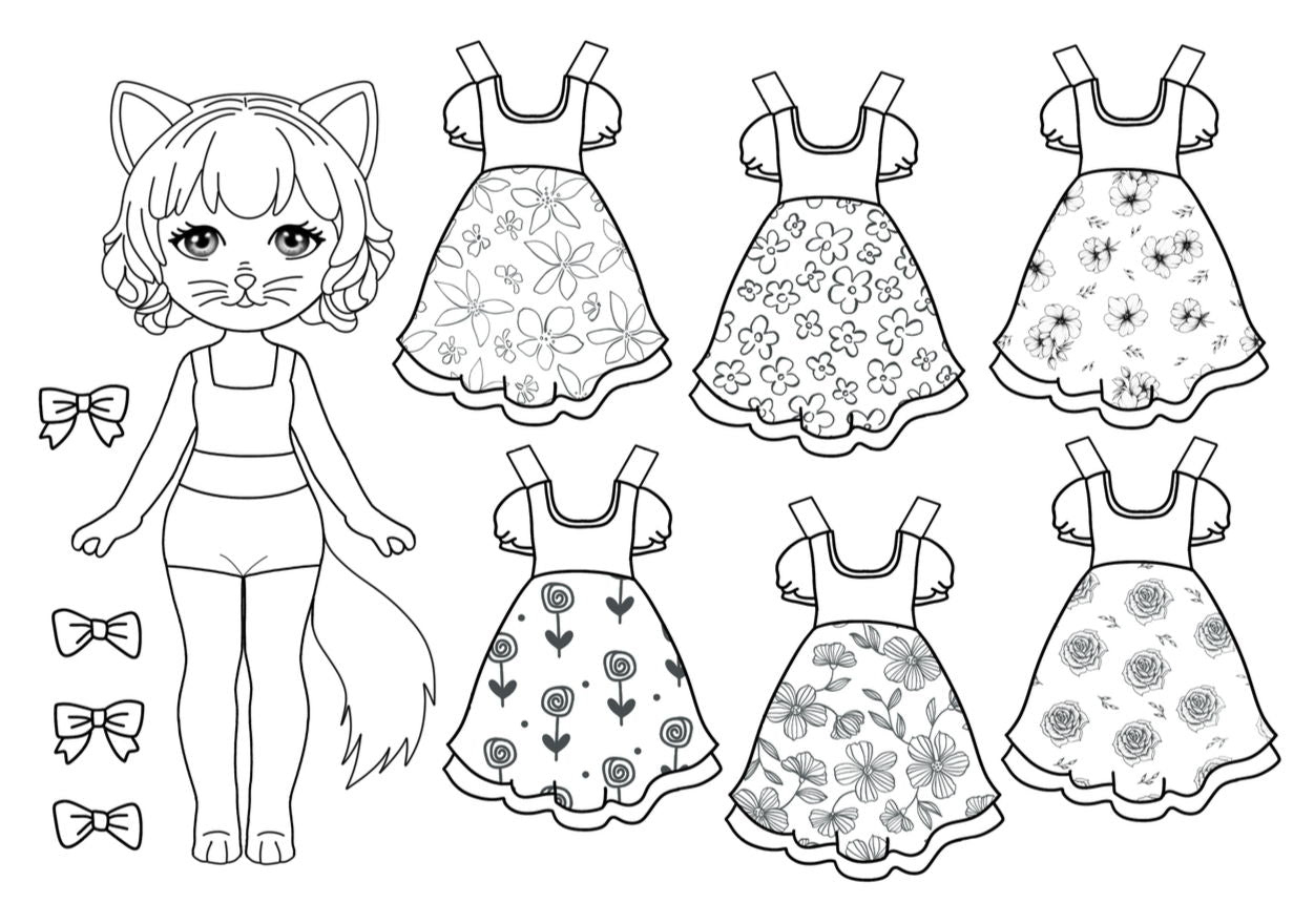 Free printable paper dolls PDF – Cozy Pouch