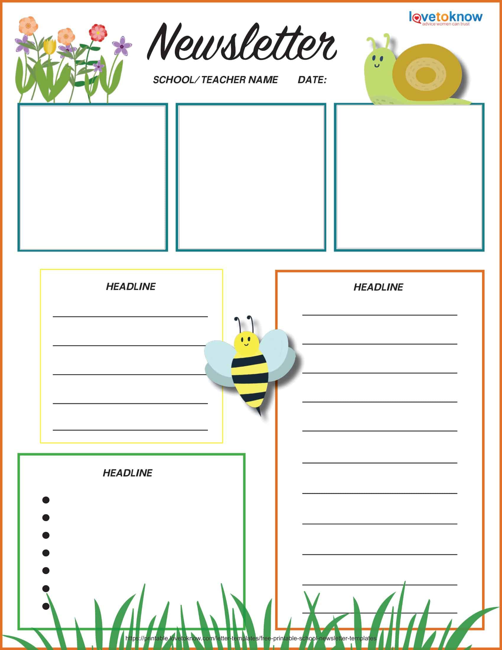 Free Printable Preschool Newsletter Templates [PDF, Word] Parent