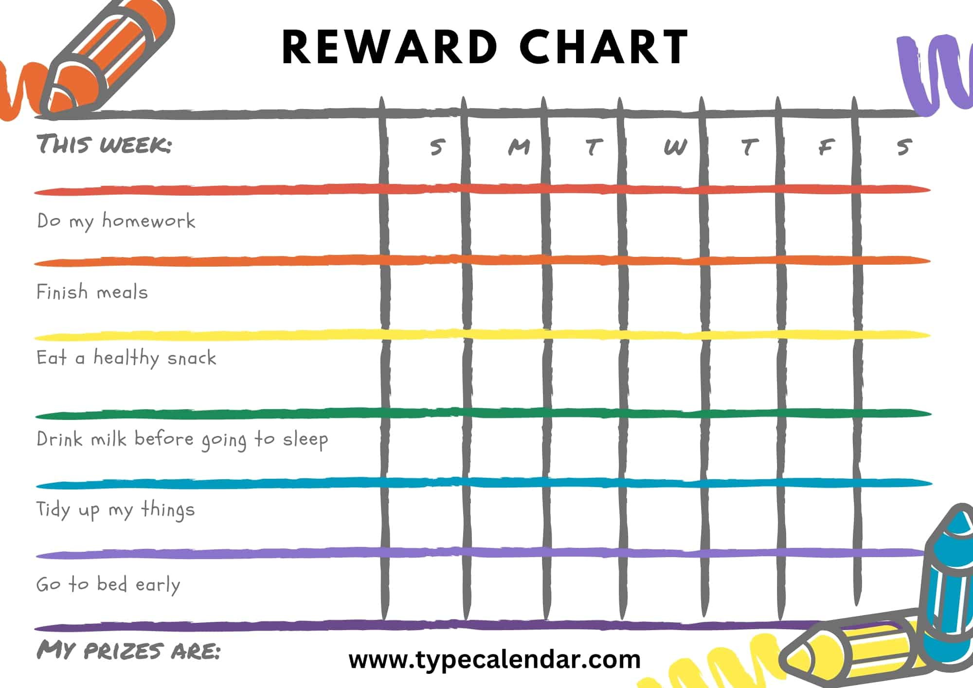 Free Printable Reward Chart Templates [Word, PDF] Teachers