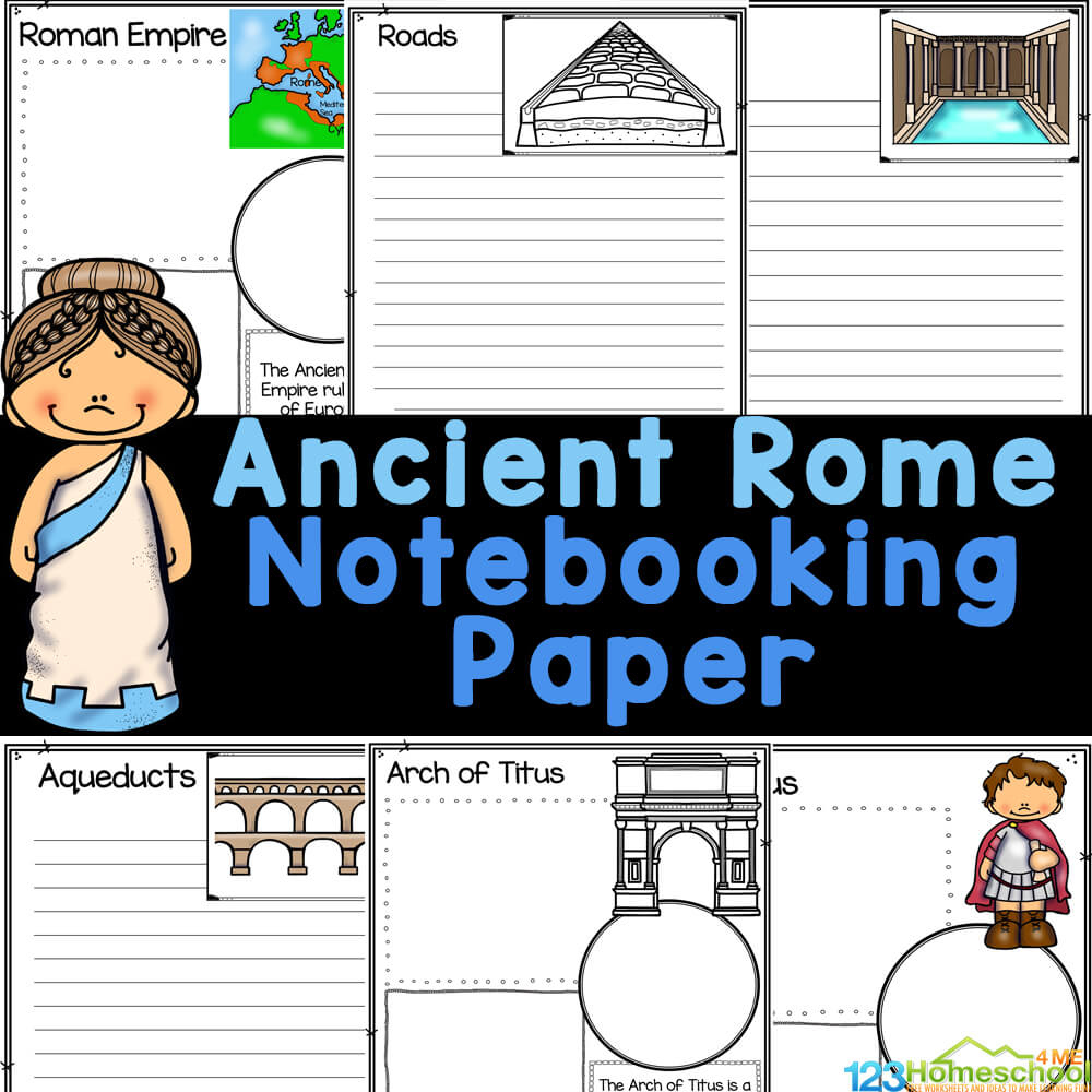 FREE Printable Roman Empire Notebooking Pages