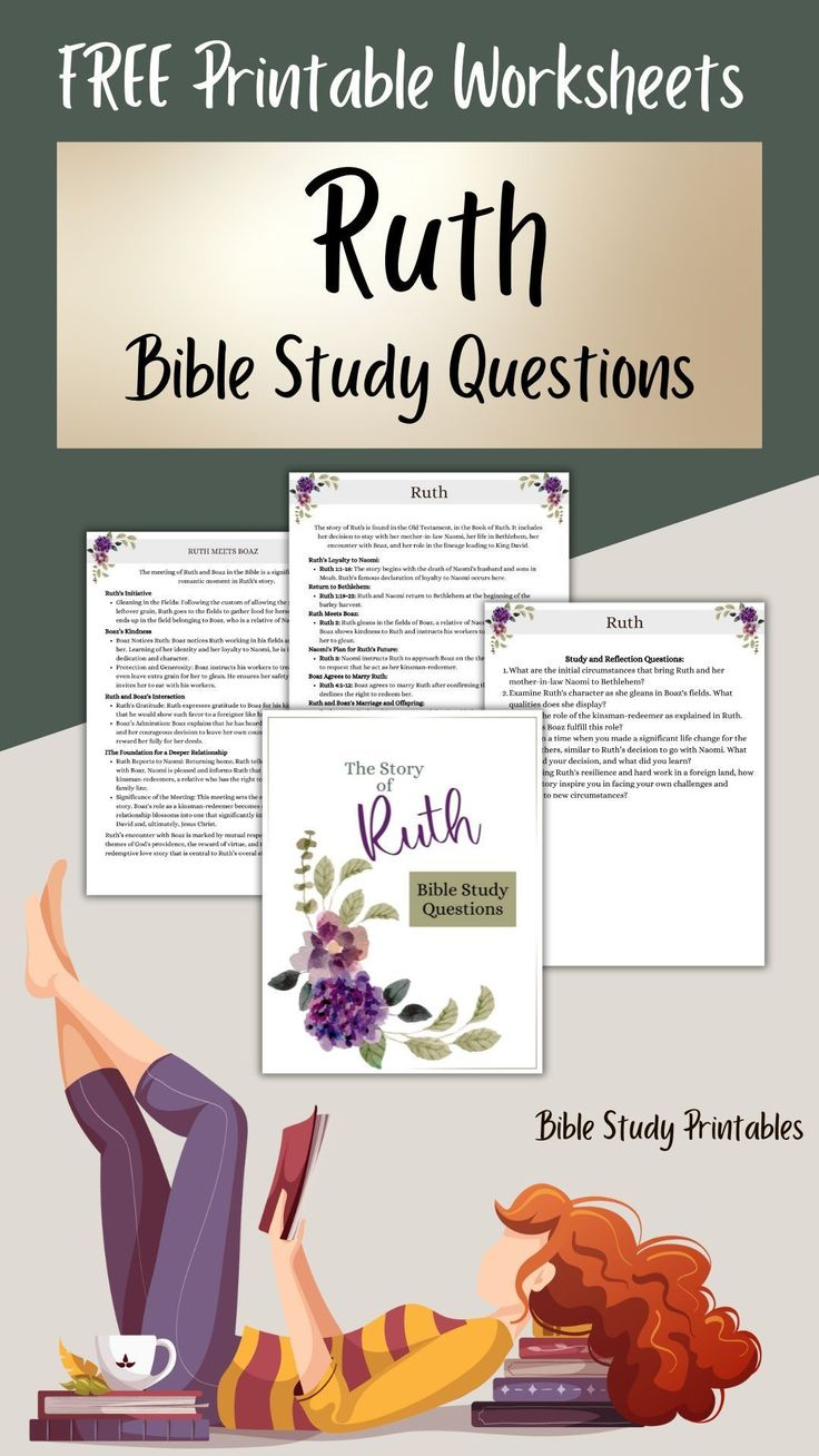 Free Printable Ruth Bible Study Questions