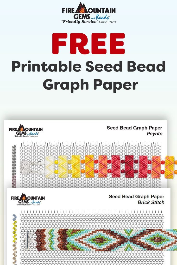 FREE Printable Seed Bead Graph Paper