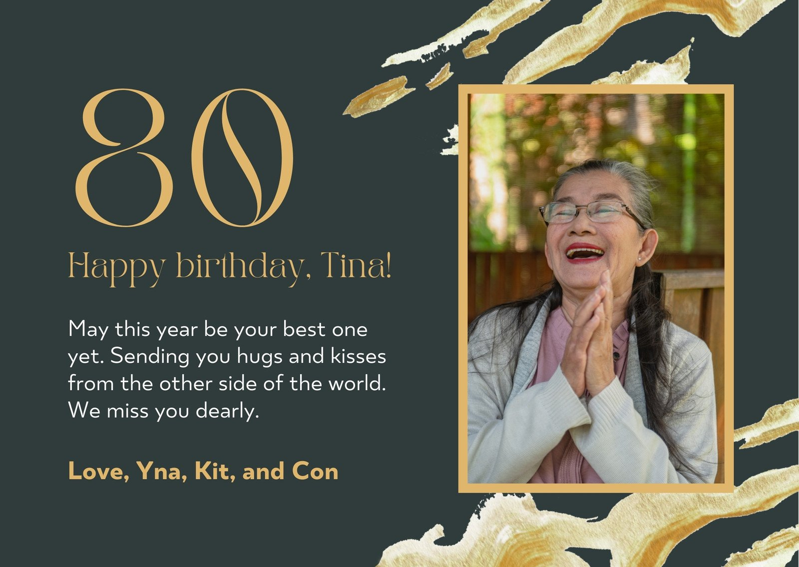 Free printable th birthday card templates  Canva