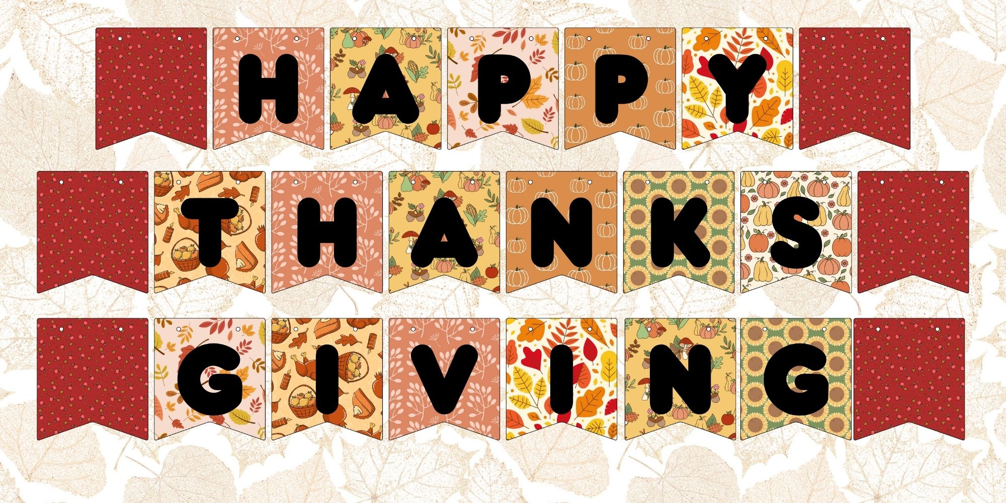 Free Printable Thanksgiving Banner Set