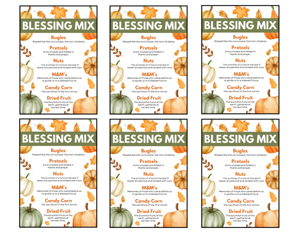 Free Printable Thanksgiving Blessing Mix Gift Tags - Baking You Free Printable Thanksgiving Blessing Mix Gift Tags - Baking You