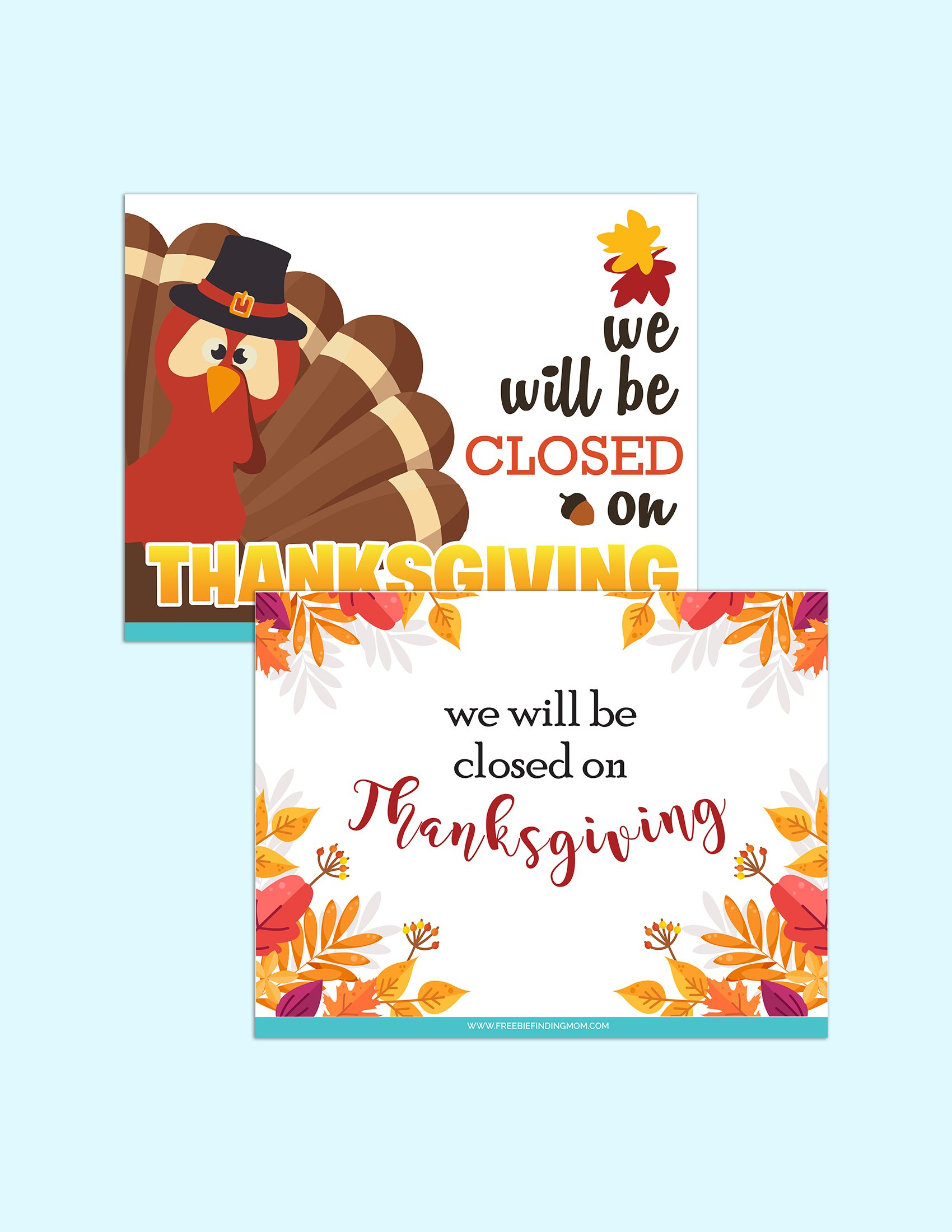 Free Printable Thanksgiving Closed Sign Templates Free Printable Thanksgiving Closed Sign Templates