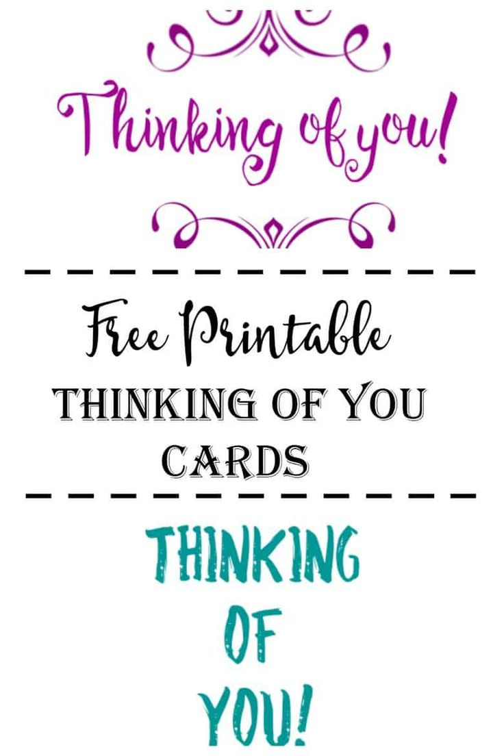 Free Printable Thinking of You Cards Free Printable Thinking of You Cards