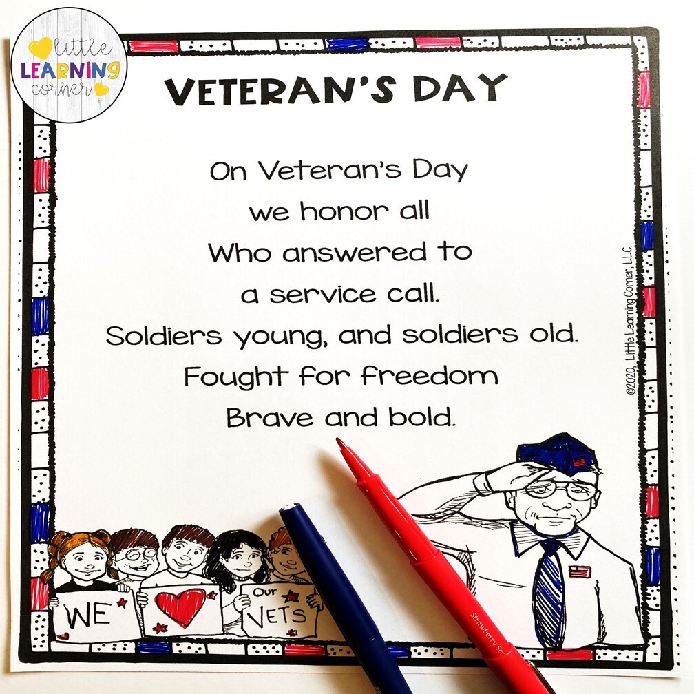 Free Printable Veterans Day Poems - Printable Party Favors