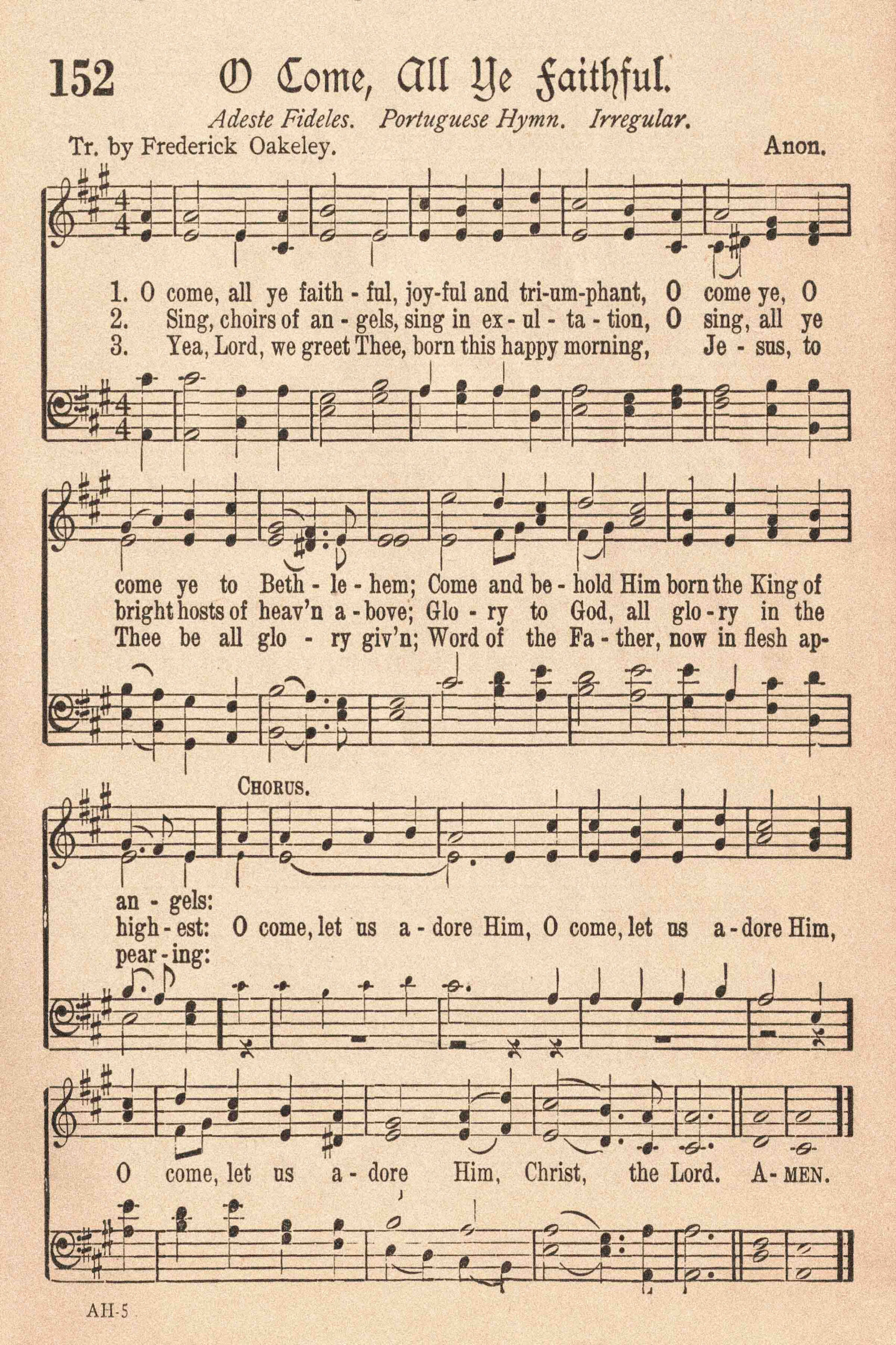 Free Printable Vintage Christmas Sheet Music Hymns • Rose Clearfield