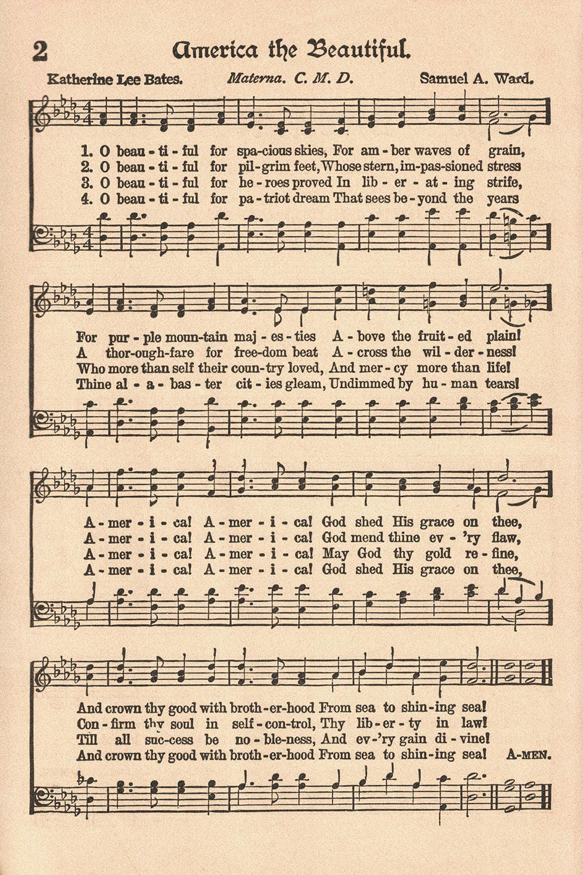 Free Printable Vintage Patriotic Hymns • Rose Clearfield