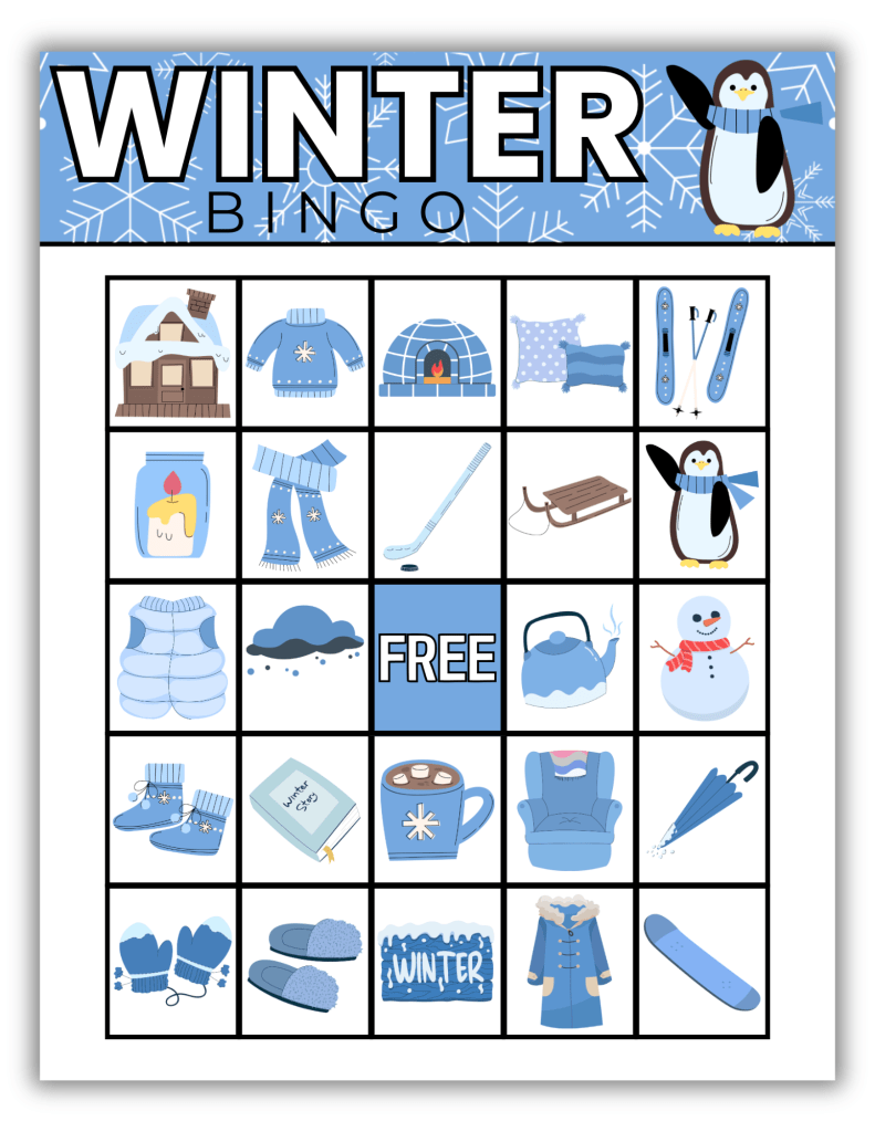 FREE Printable Winter Bingo Game - FREE Printable Winter Bingo Game -