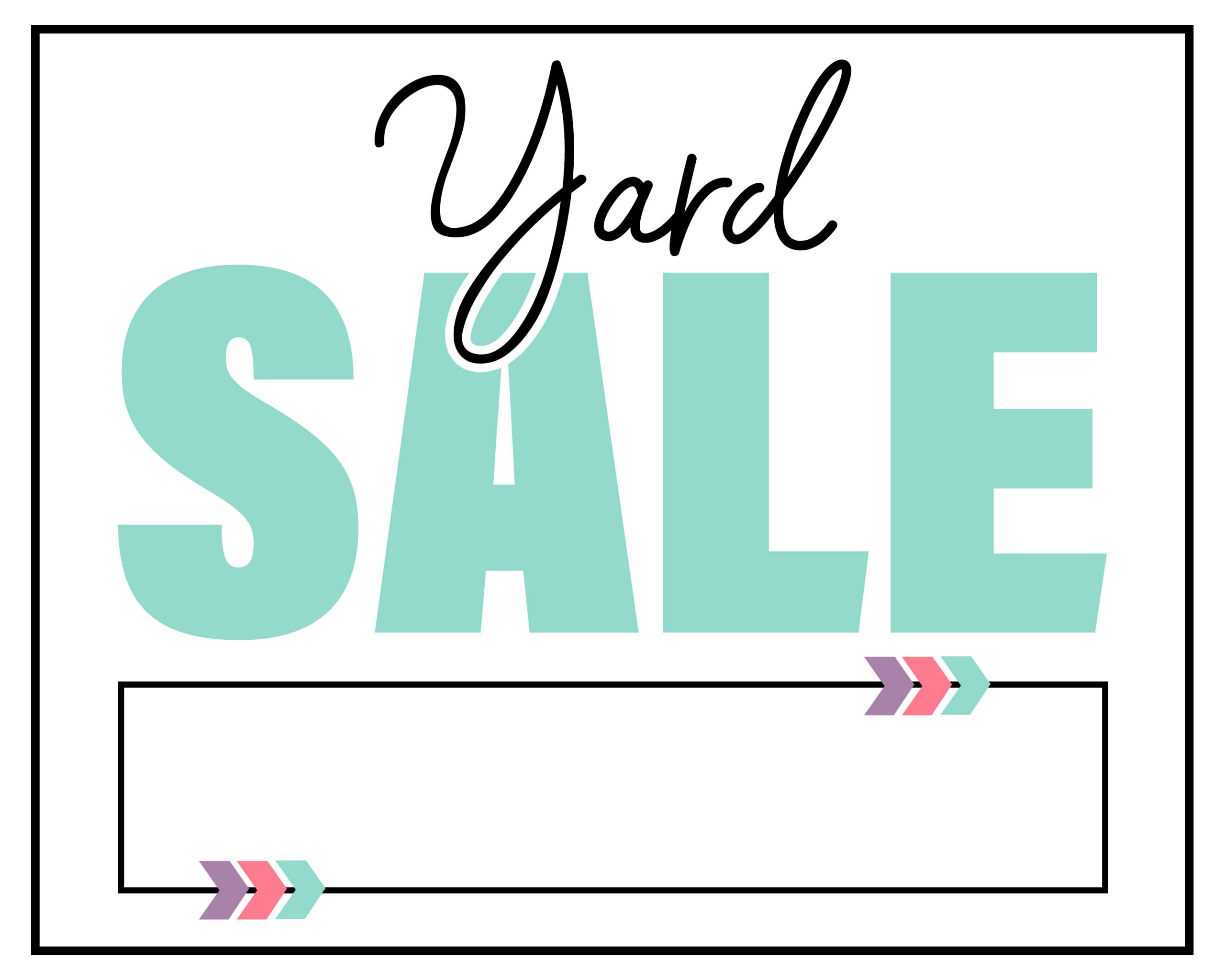 Free Printable Yard Sale Sign Collection - The Cottage Market Free Printable Yard Sale Sign Collection - The Cottage Market