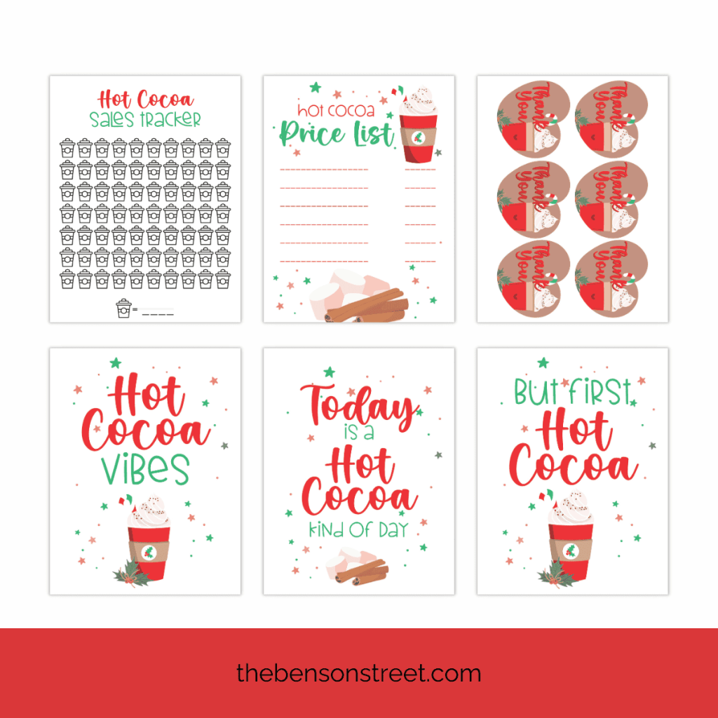 FREE Printables for an Easy DIY Hot Cocoa Stand