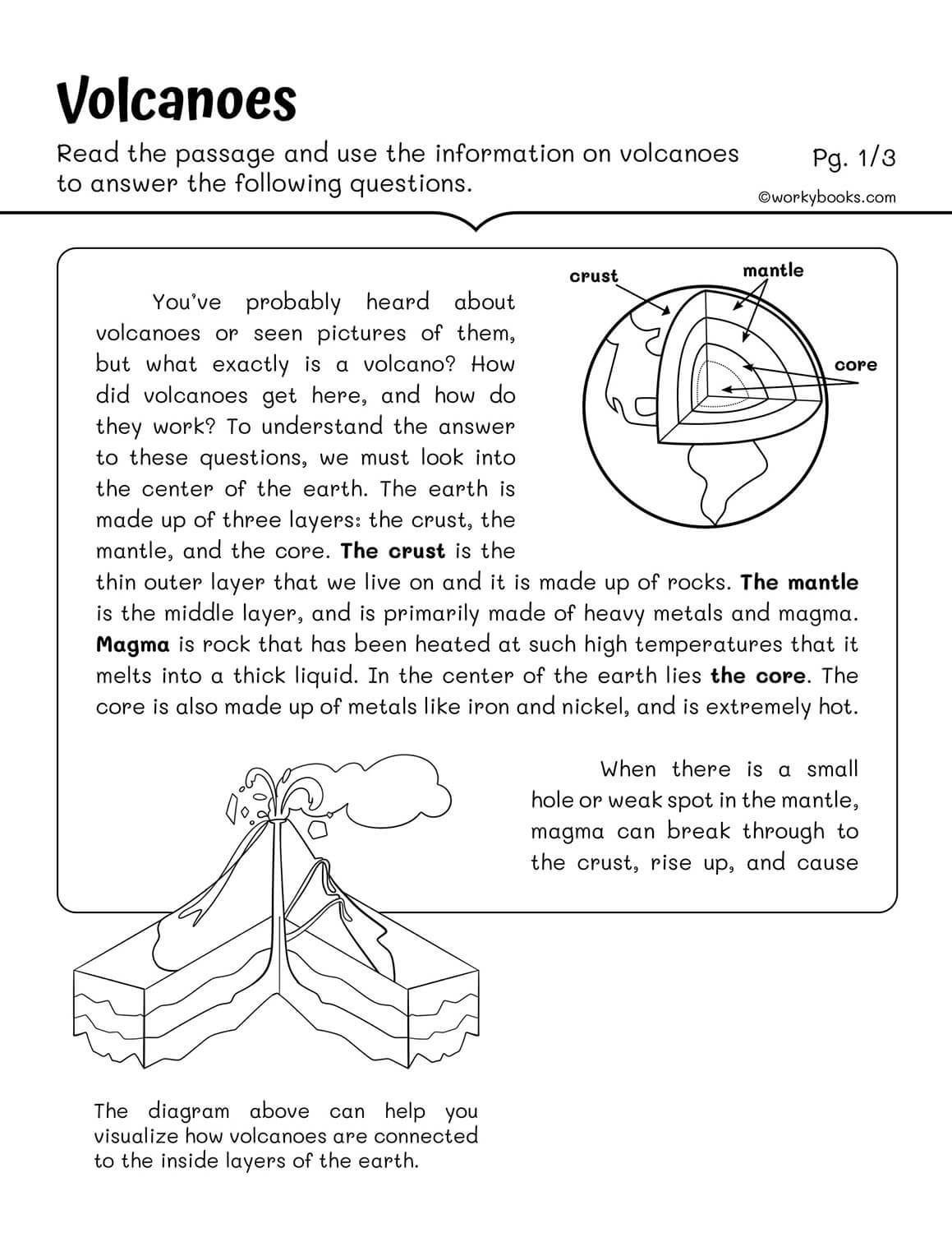 Free rd Grade Reading Fluency Passages  Workybooks