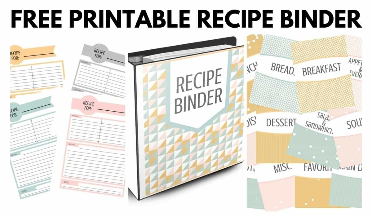 Free Recipe Binder Printables - I Scream for Buttercream
