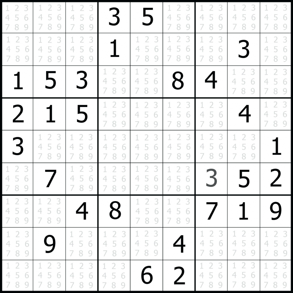 Free sudoku printables  karenlesscarnama