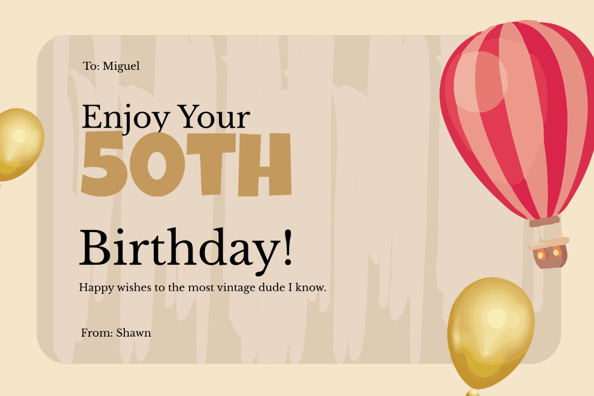 Free th Birthday Card Templates, Editable and Printable Free th Birthday Card Templates, Editable and Printable