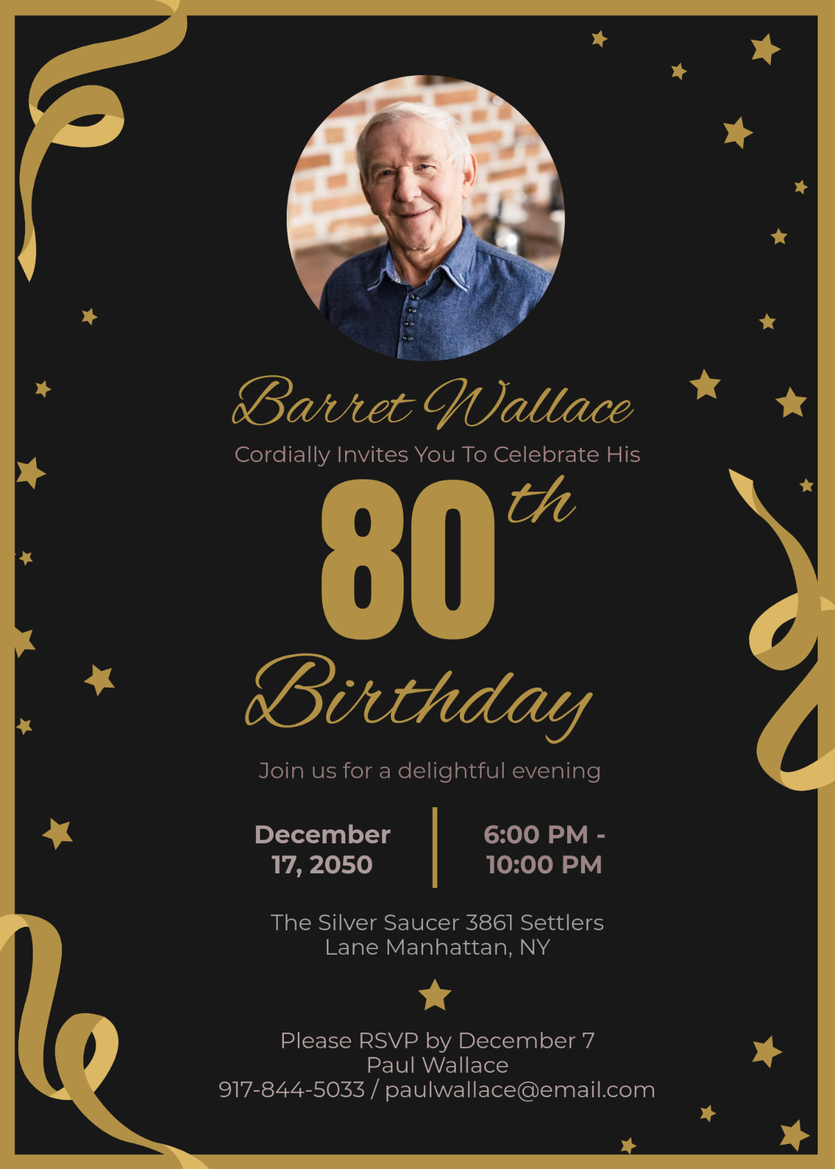 Free Th Birthday Invitation Templates, Editable and Printable