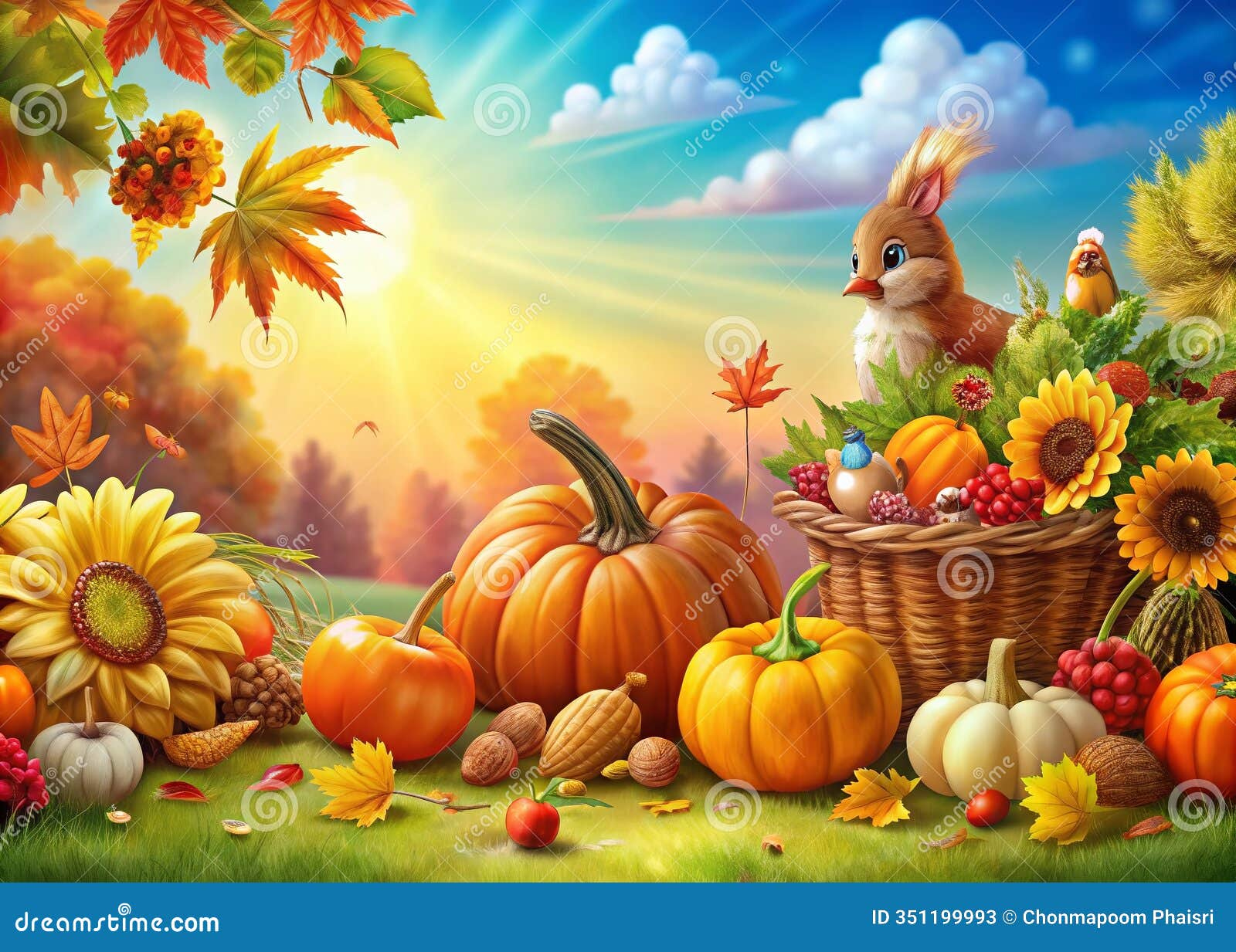 Free Thanksgiving Clipart Adorable Fall Harvest Graphics Printable