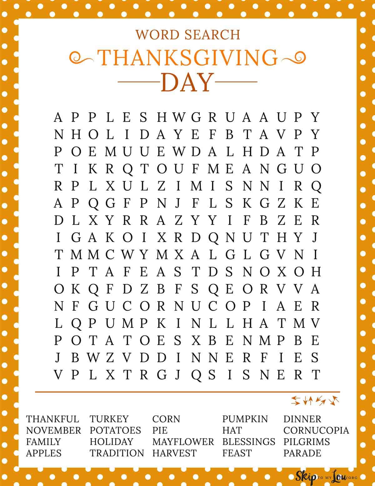 Free Thanksgiving Printables Free Thanksgiving Printables