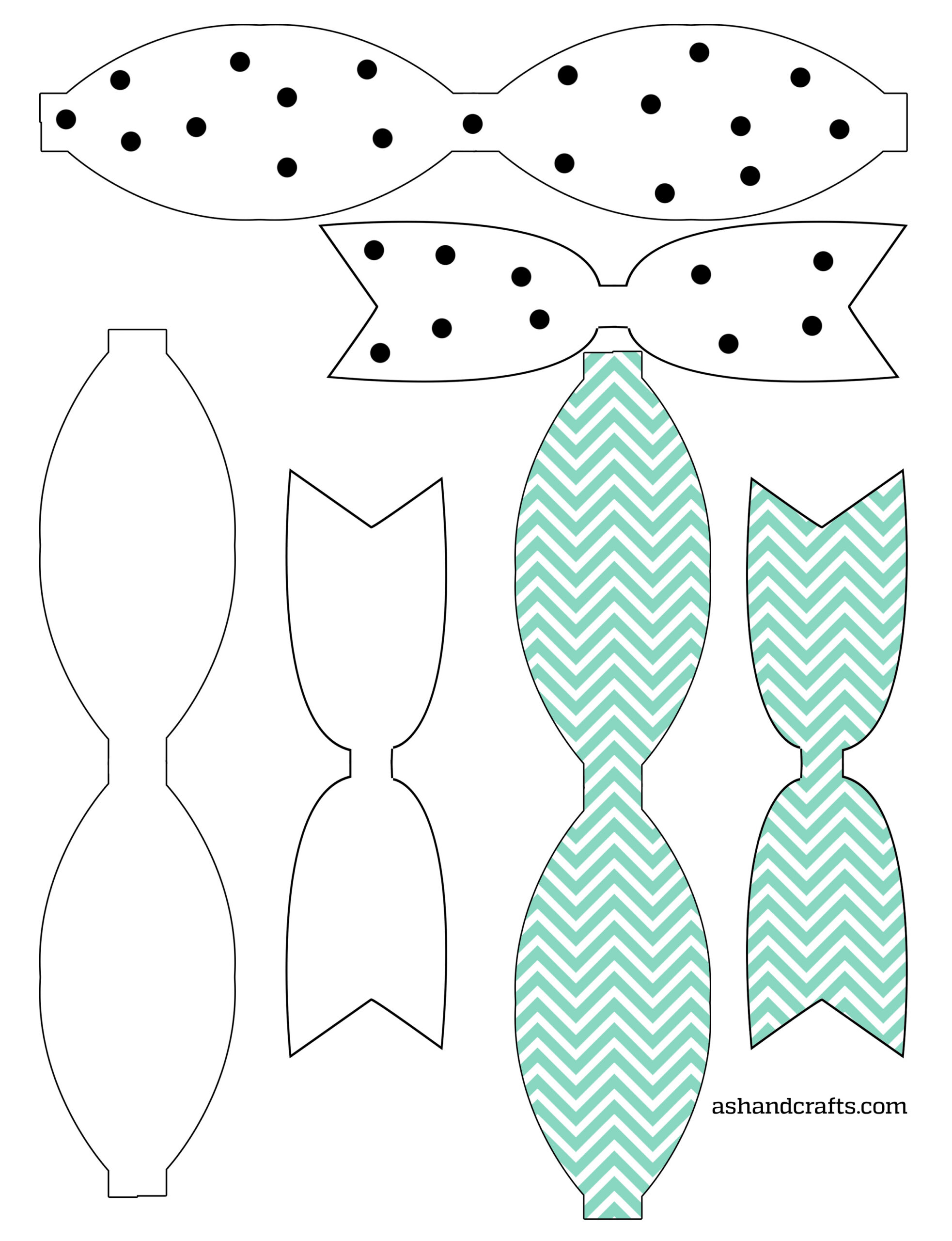Freebie Friday: Printable Paper Bows - Ash and Crafts