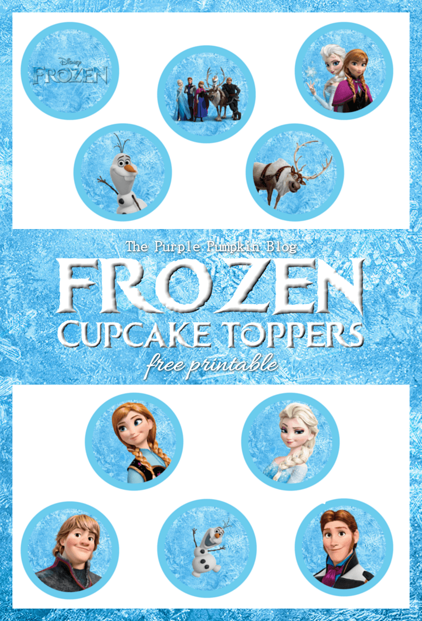 Frozen Cupcake Toppers - Free Printable!