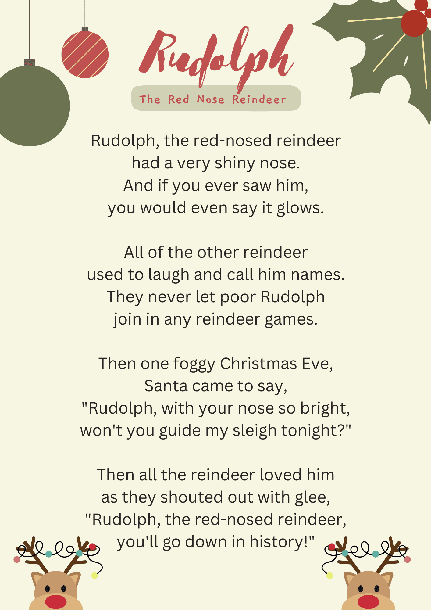 Fun Free Christmas Carol Printables For Kids In