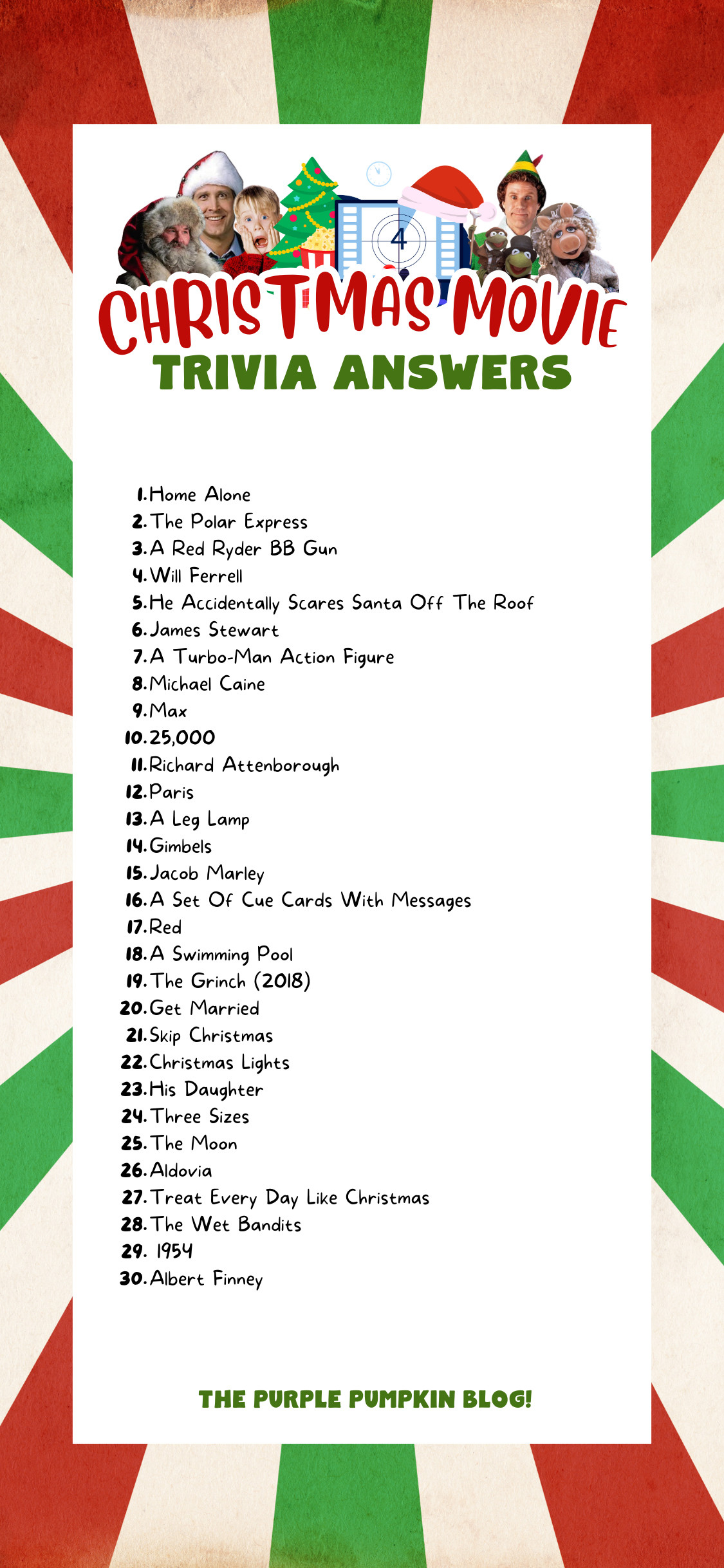 Fun Free Christmas Movie Trivia Printable! (Xmas Quiz) Fun Free Christmas Movie Trivia Printable! (Xmas Quiz)
