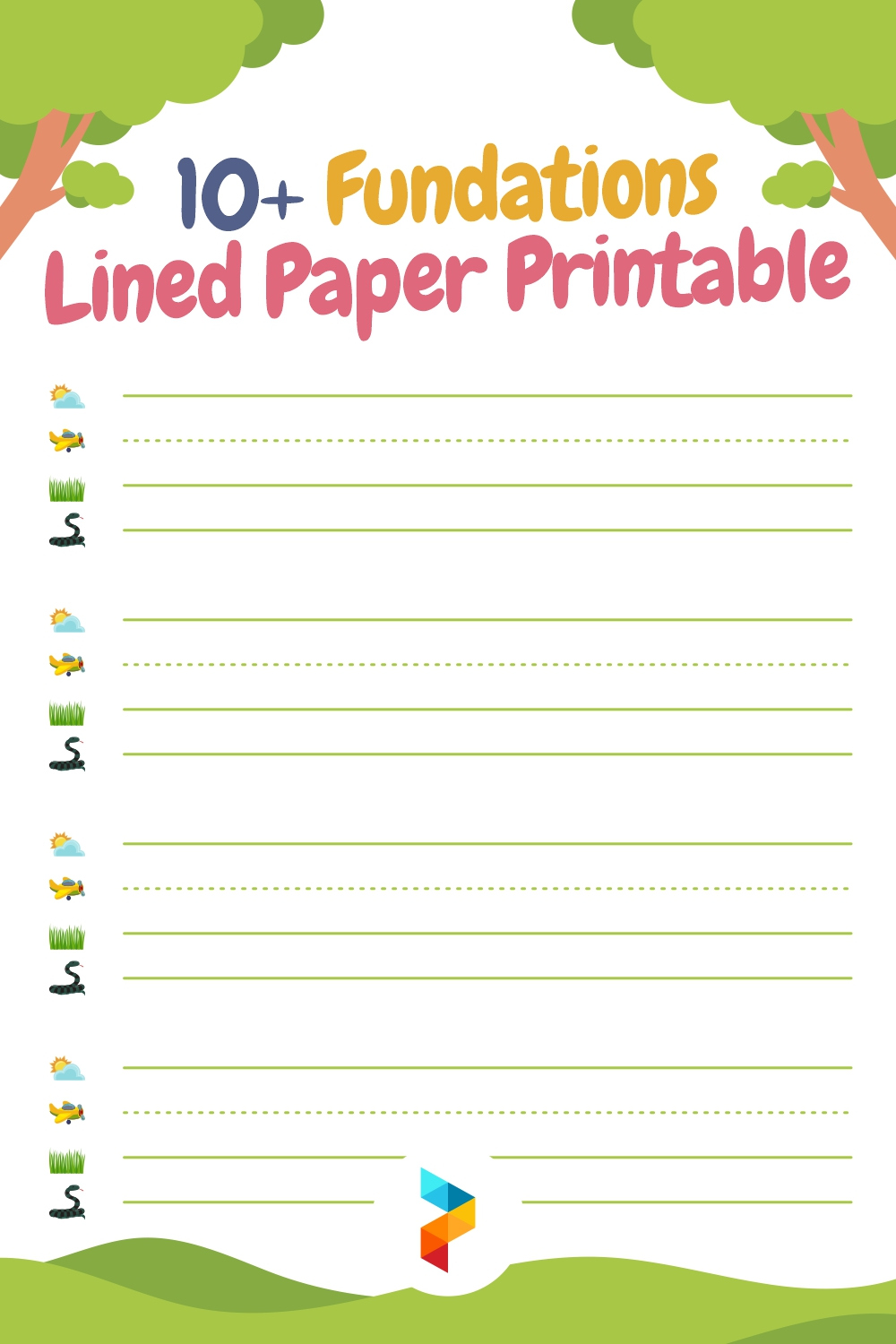 Fundations Lined Paper -  Free PDF Printables  Printablee