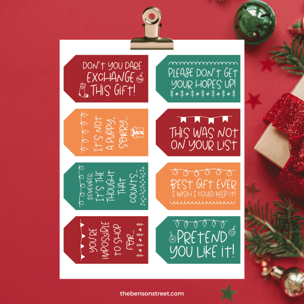 Funny Christmas Gift Tags Printable: Free Printables Funny Christmas Gift Tags Printable: Free Printables
