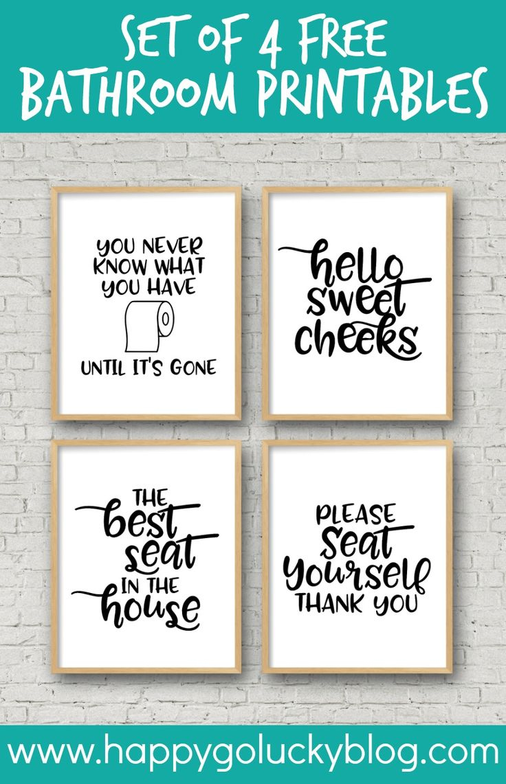 Funny Sayings for Bathroom Signs - The Crafty Blog Stalker