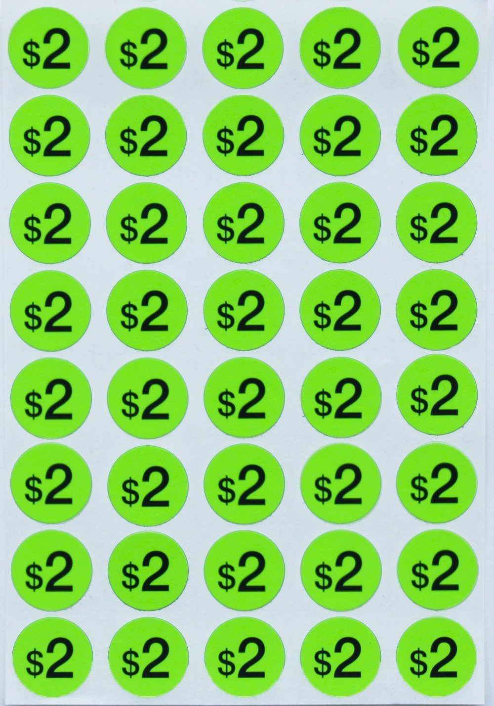 Garage Sale -Piece - Color-Coded Round Labels For Yard Sales