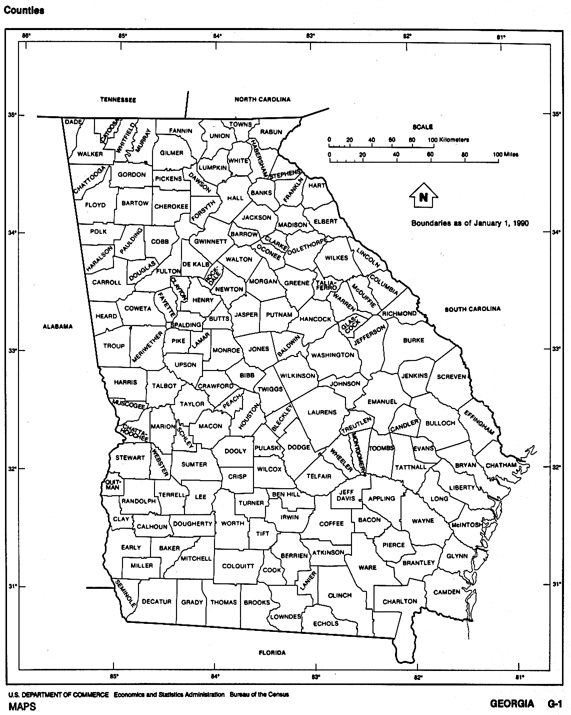Georgia Free Map Georgia Free Map