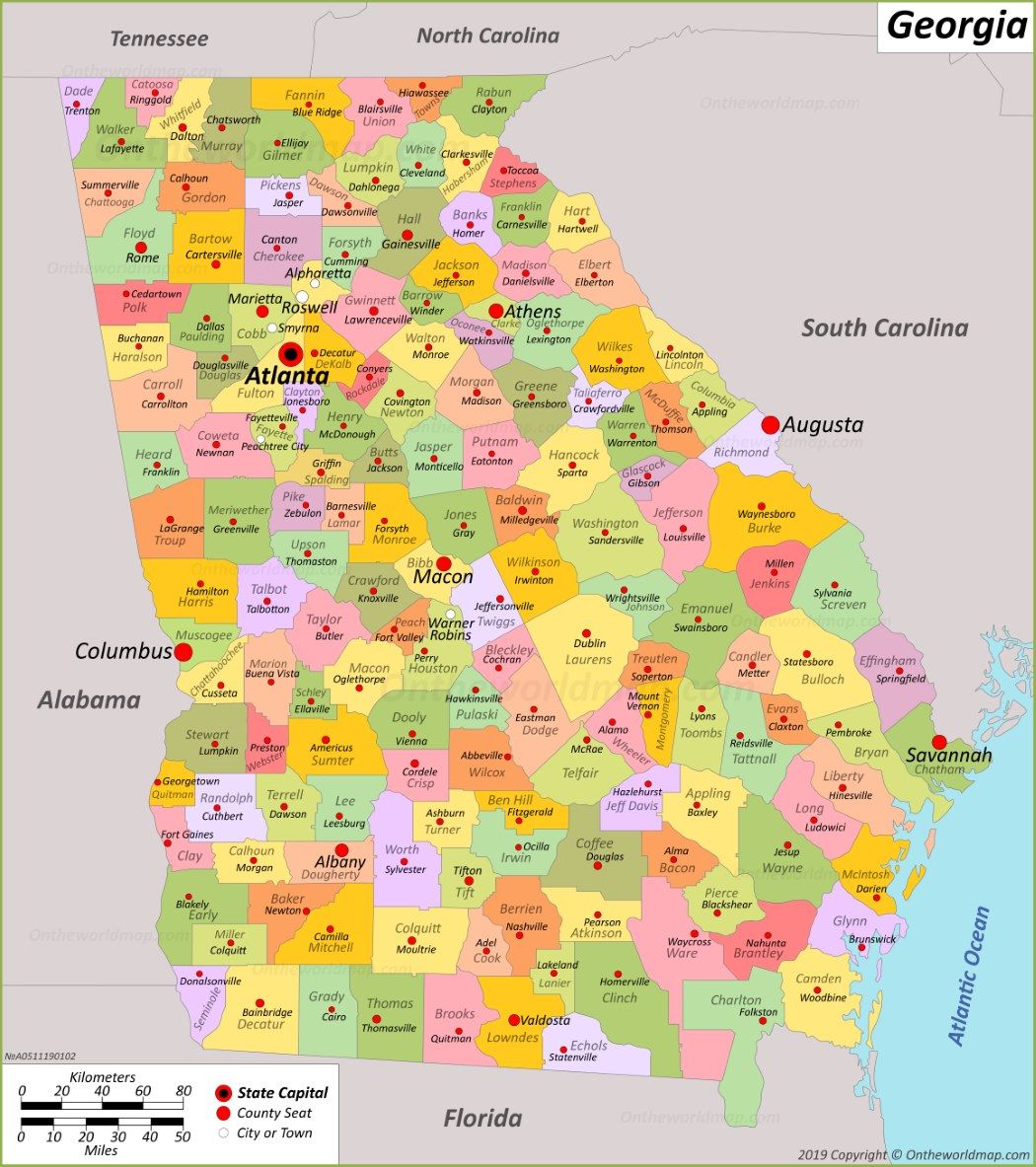 Georgia State Map USA Maps of Georgia (GA) Georgia State Map USA Maps of Georgia (GA)