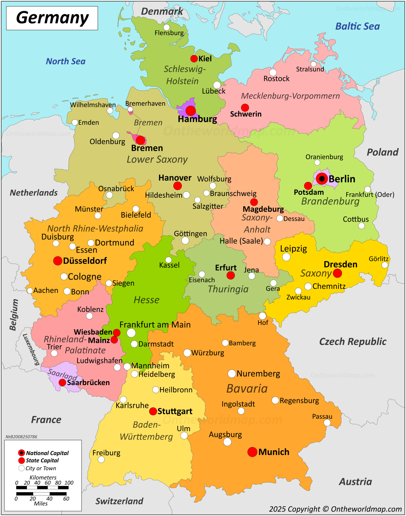Germany Map  Detailed Maps of Federal Republic of Germany