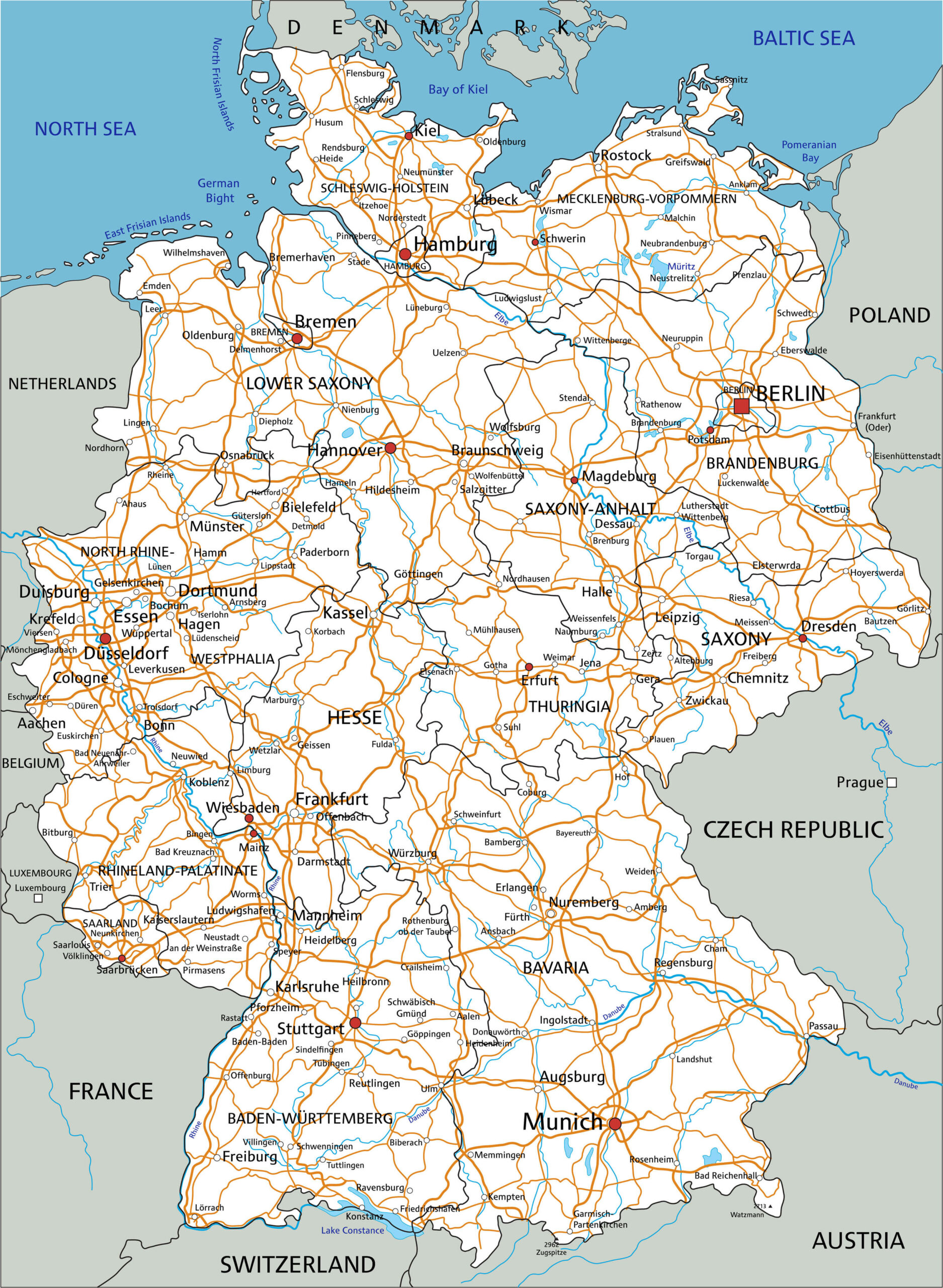 Germany Map - Guide of the World