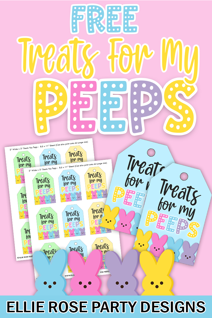 Get Treats For My Peeps Easter Tags Printable Free Get Treats For My Peeps Easter Tags Printable Free