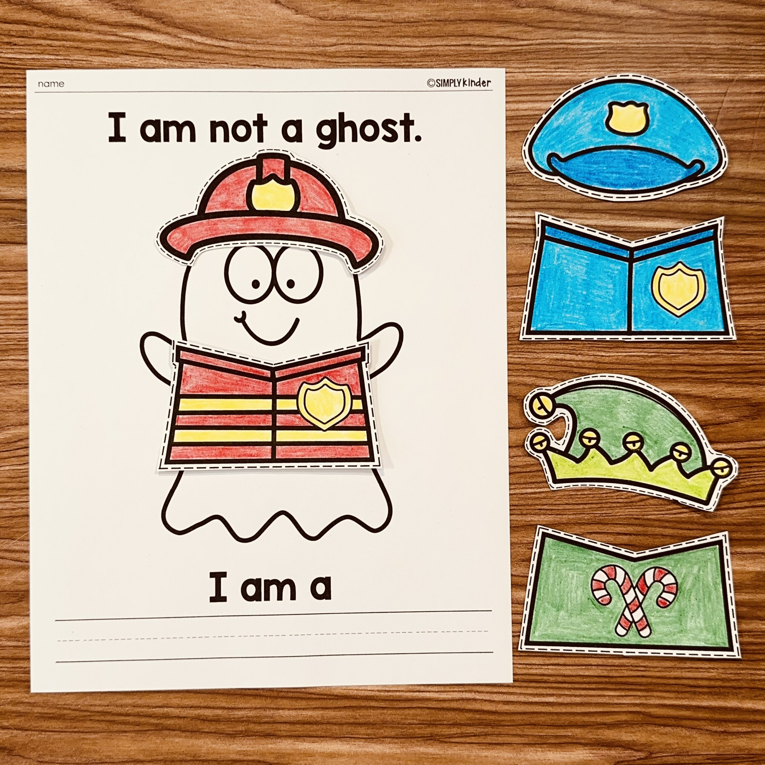 Ghost in Disguise Printables - Simply Kinder + Printable Membership