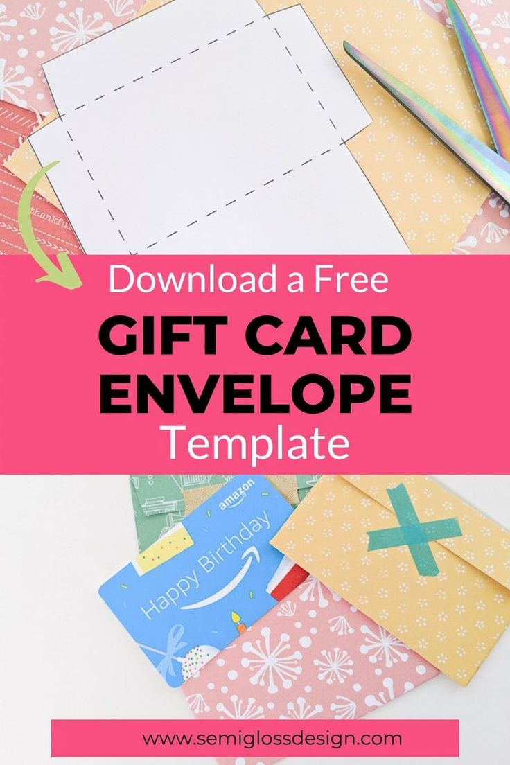 Gift Card Holder Template - Free Printable Template Gift Card Holder Template - Free Printable Template