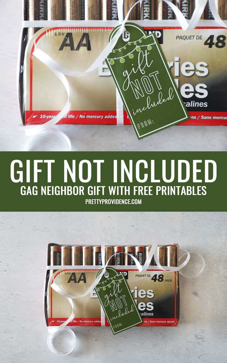Gift Not Included Free Printable Gift Tag
