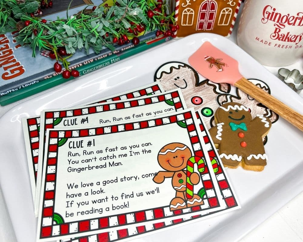 Gingerbread Man Scavenger Hunt - beyond the playroom