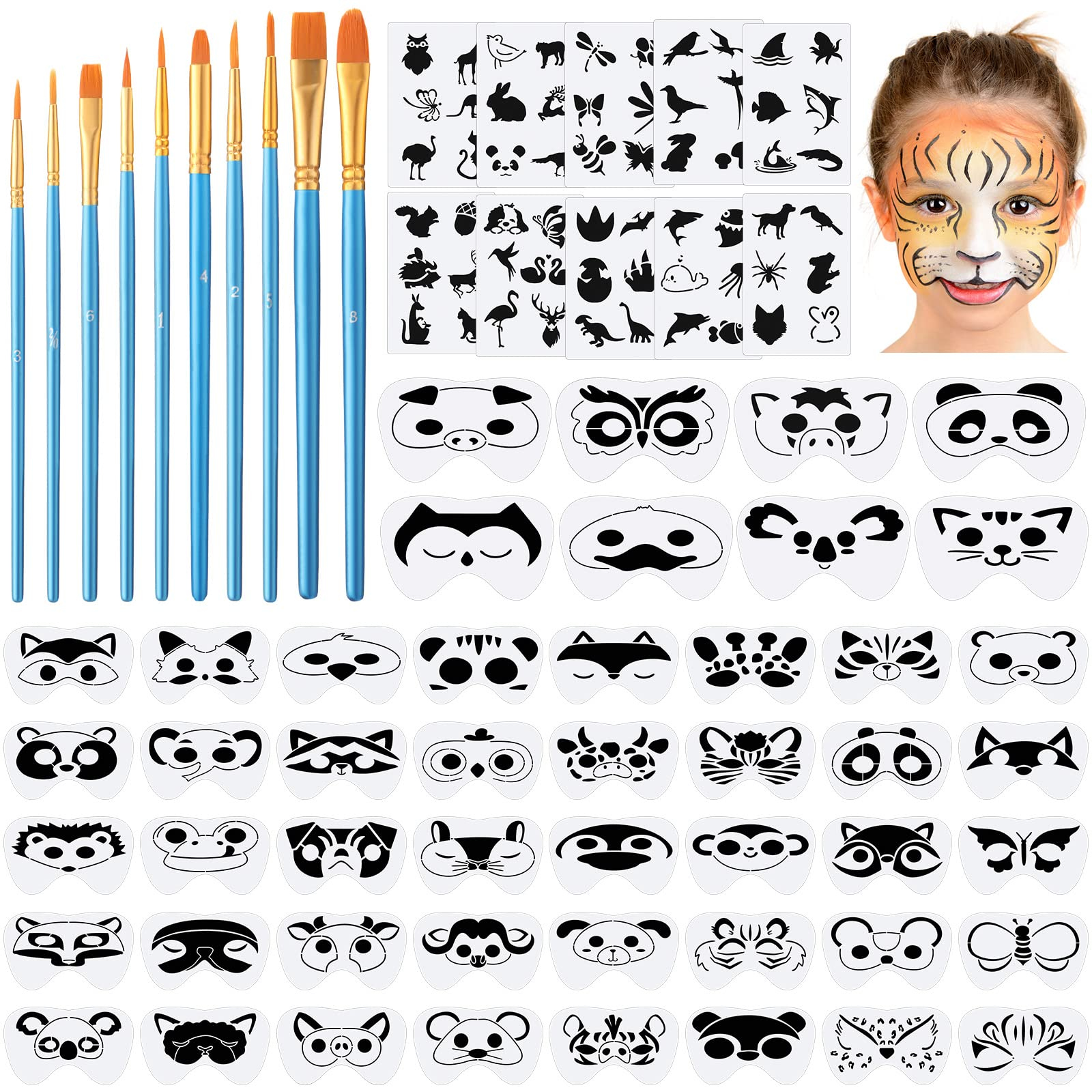 Glitter Free Printable Face Paint Stencils - Pattern & Stencils Glitter Free Printable Face Paint Stencils - Pattern & Stencils