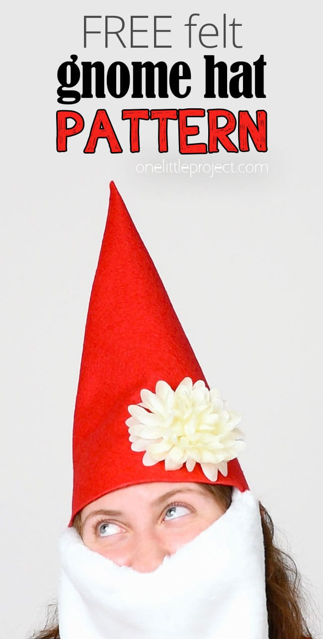 Gnome Hat Pattern  DIY Felt Gnome Hat (Free, Printable Template!)