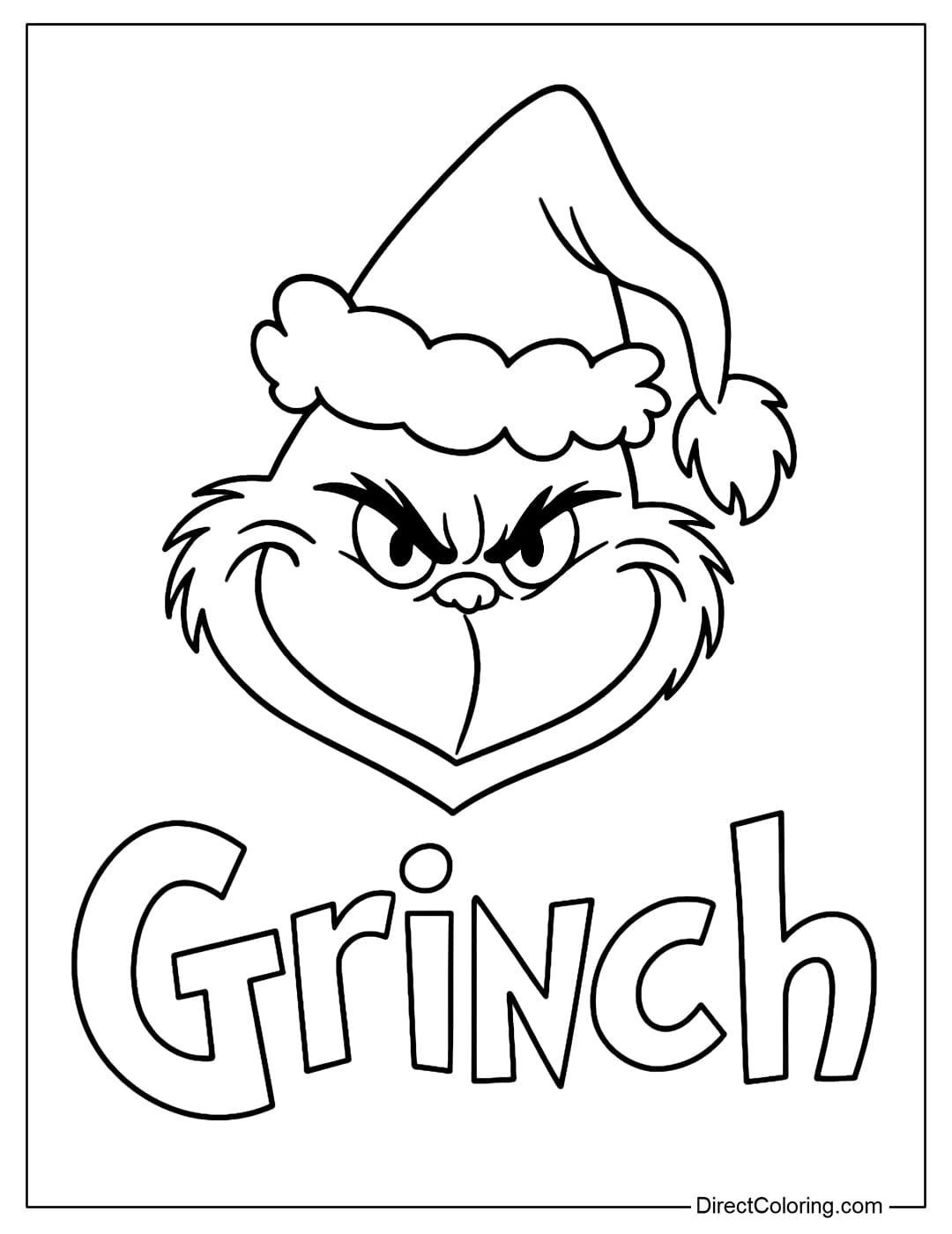 Grinch Coloring Pages - Free PDF to Download and Print