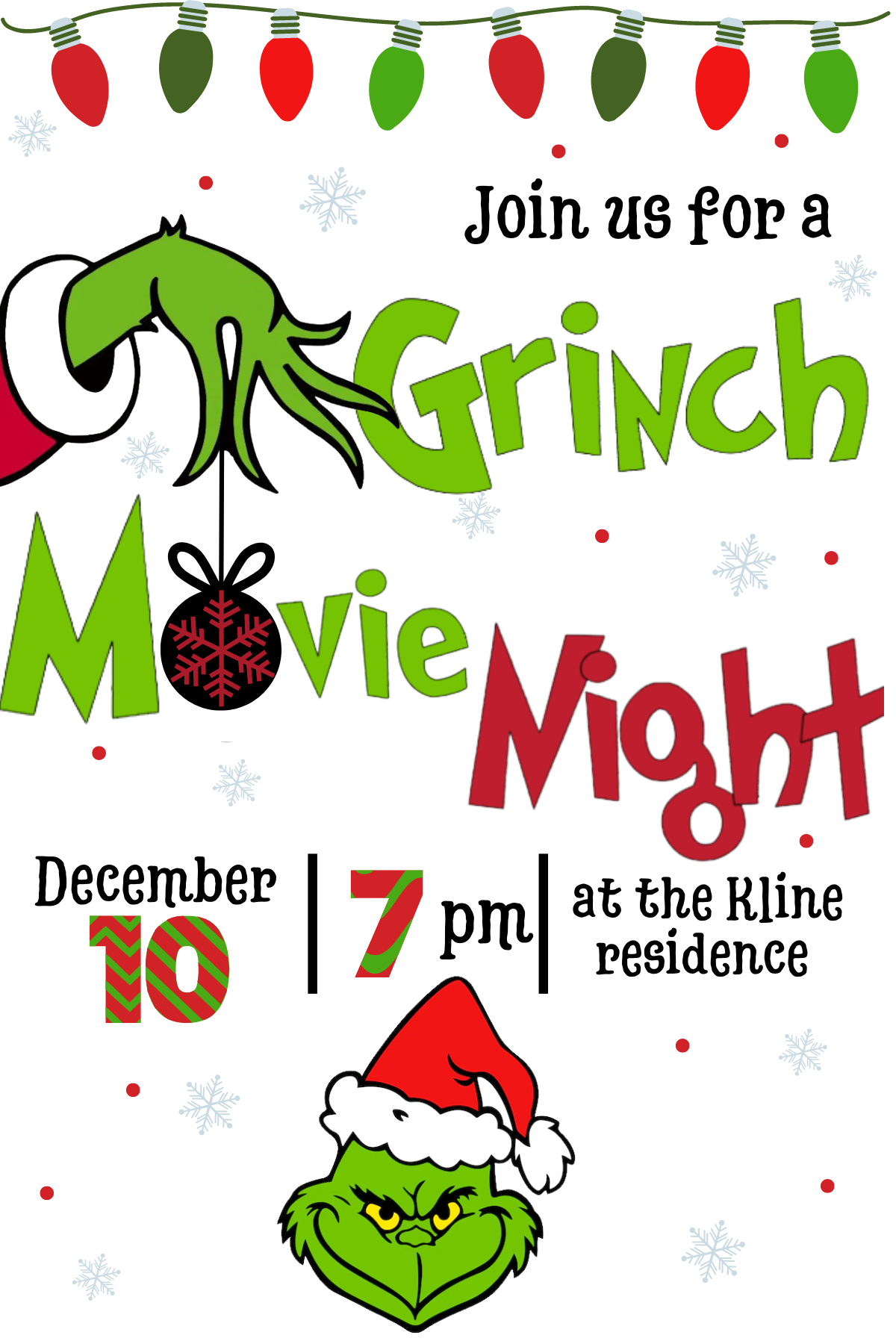 Grinch Movie Night or Party Printables - Life as a LEO Wife Grinch Movie Night or Party Printables - Life as a LEO Wife