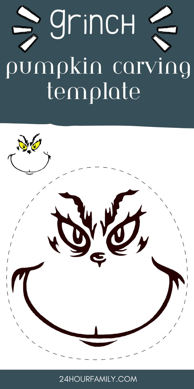 Grinch Pumpkin Carving Template (Free Printable) Grinch Pumpkin Carving Template (Free Printable)